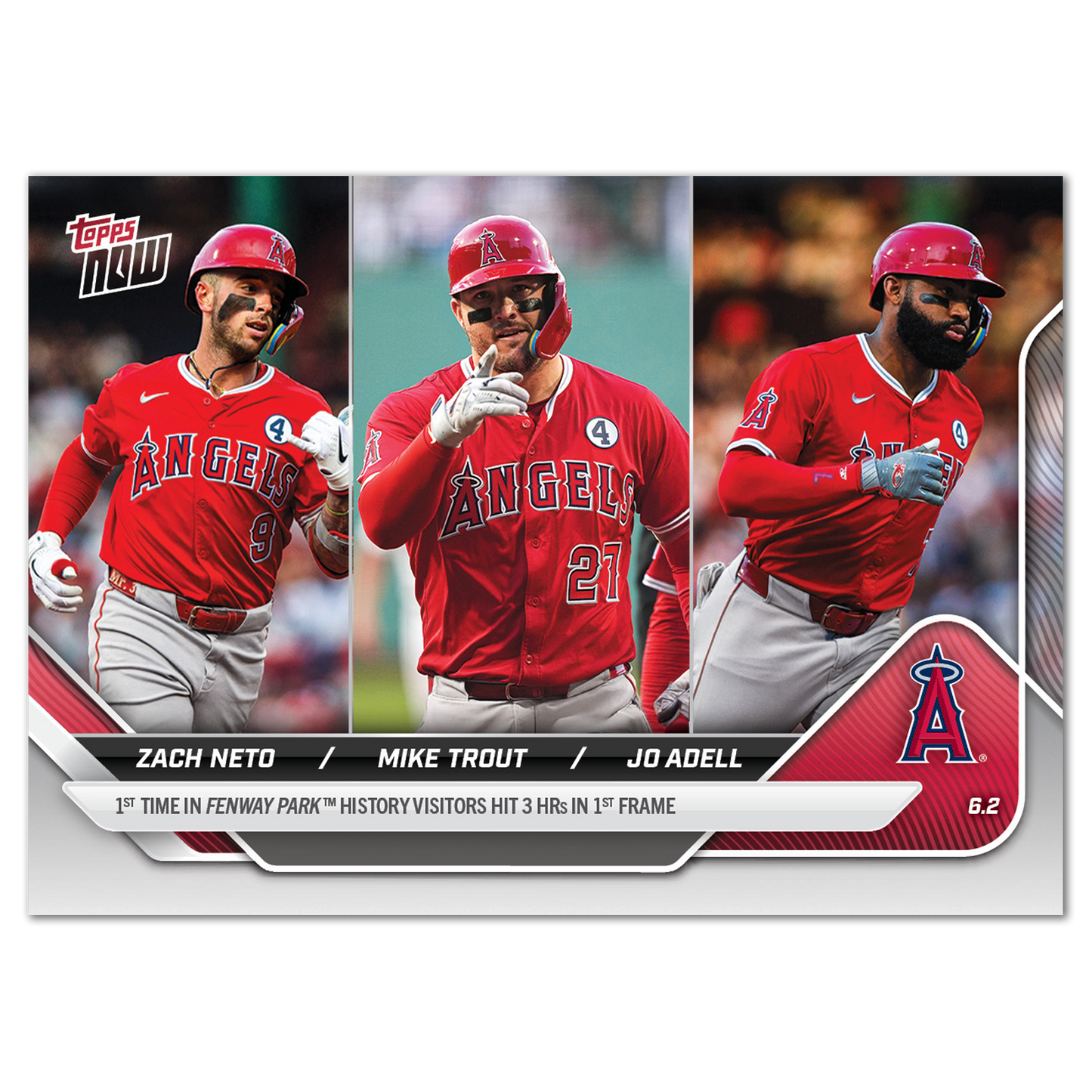 Zach Neto / Mike Trout / Jo Adell - 2025 MLB Topps NOW® - Card 249