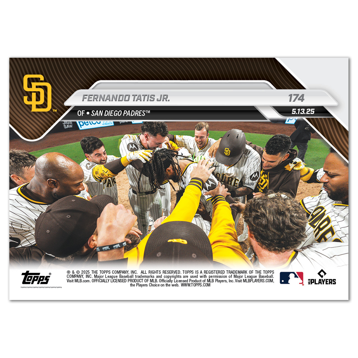 Fernando Tatis Jr. - 2025 MLB Topps NOW® - Card 174