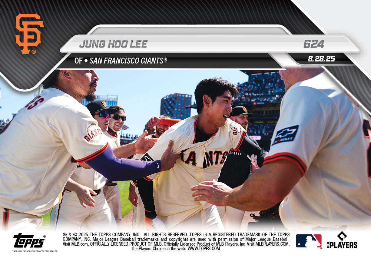 Jung Hoo Lee - 2025 MLB Topps NOW® - Card 624