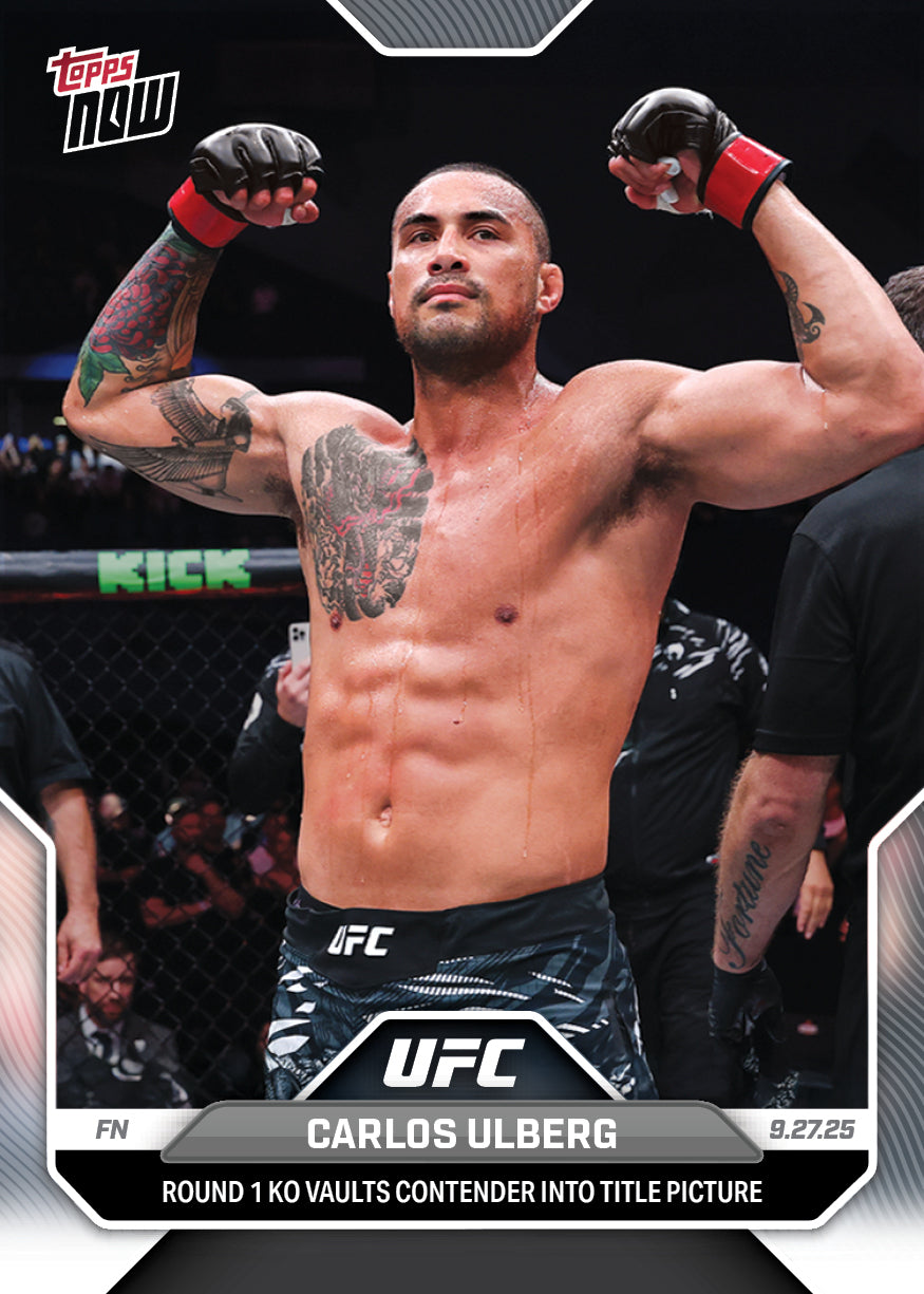 Carlos Ulberg - 2025 UFC Topps NOW® - Card 30