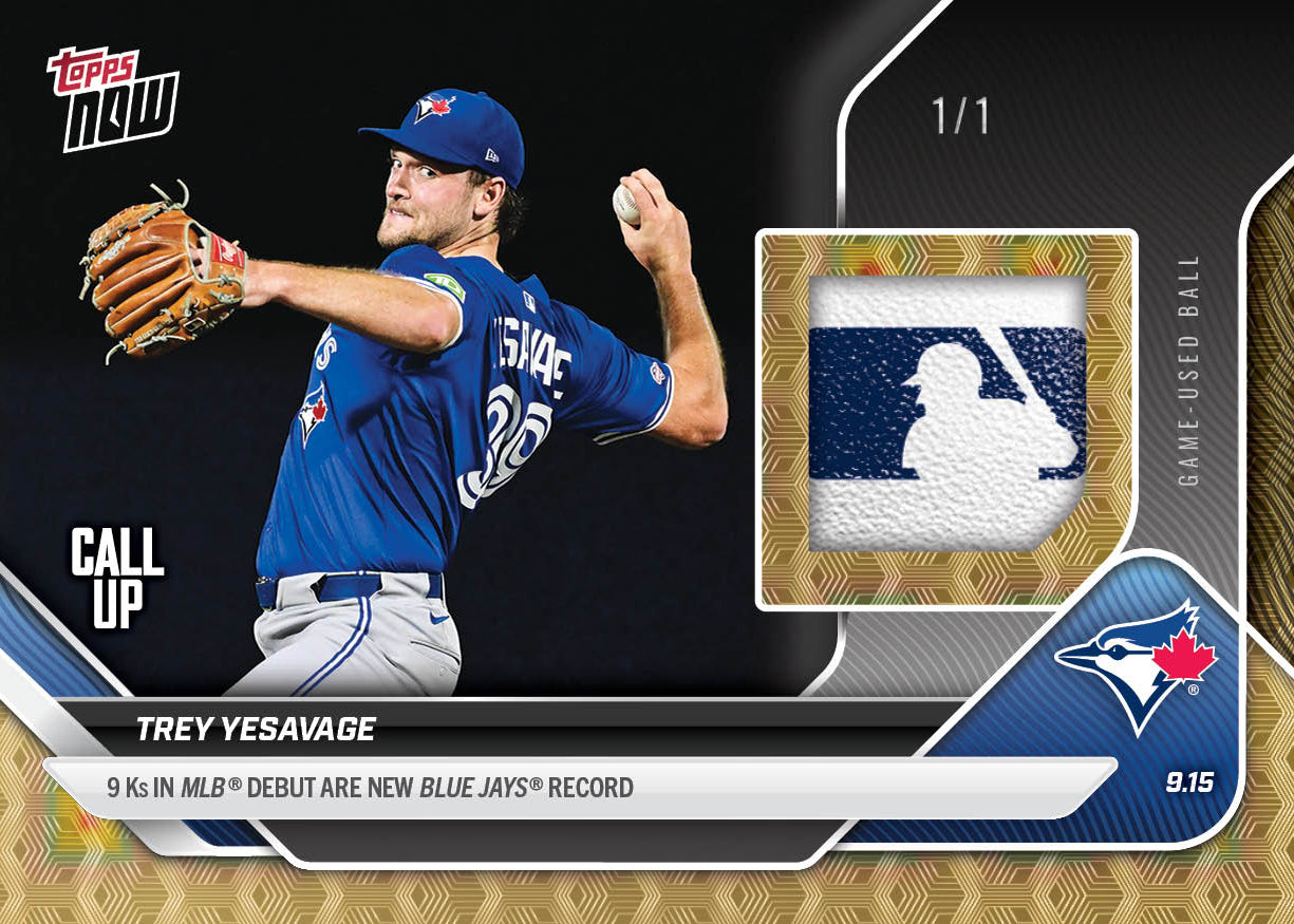 Trey Yesavage - 2025 MLB Topps NOW® - Card 716 - LOOK FOR RELICS
