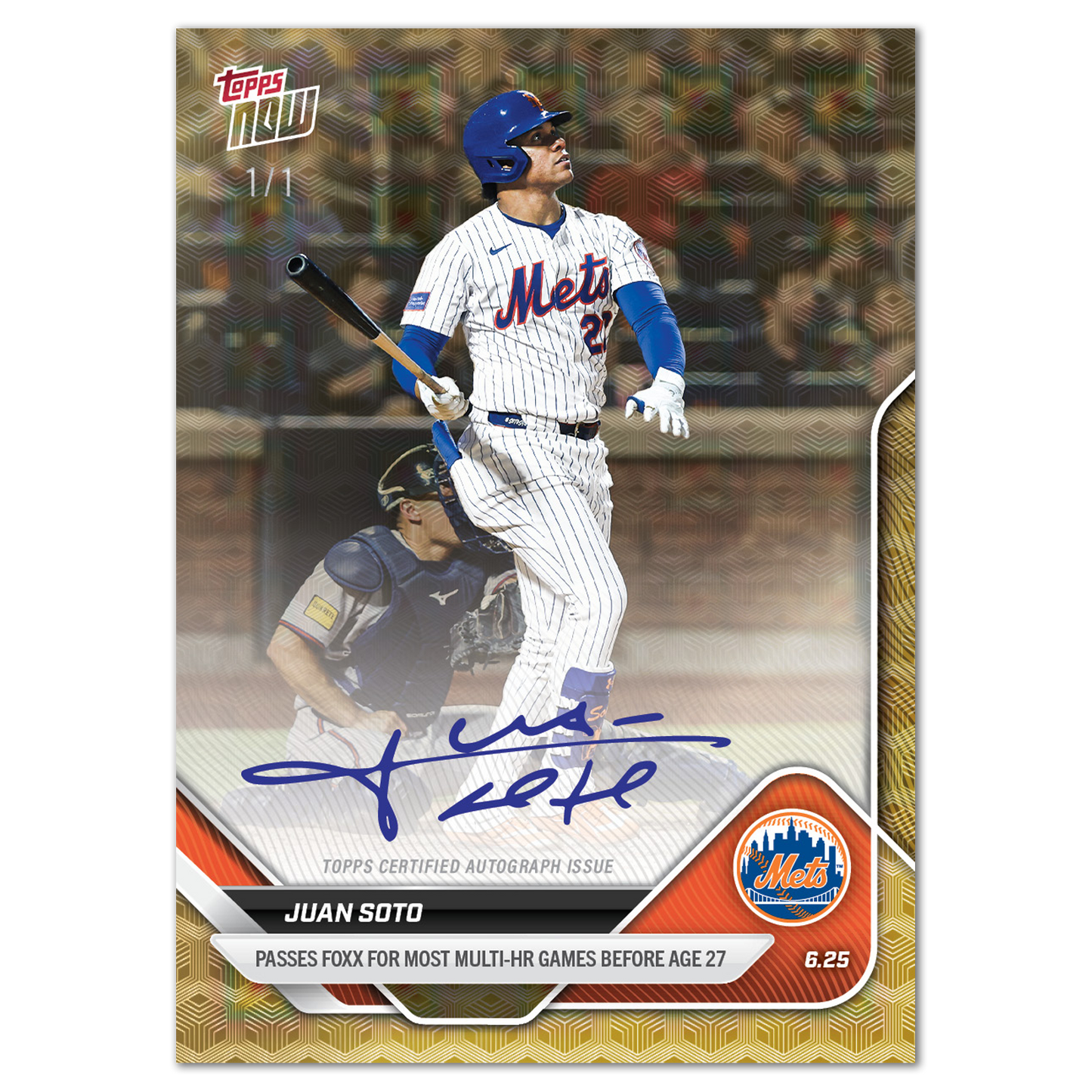 Juan Soto - 2025 MLB Topps NOW® - Card 351 - LOOK FOR AUTOS