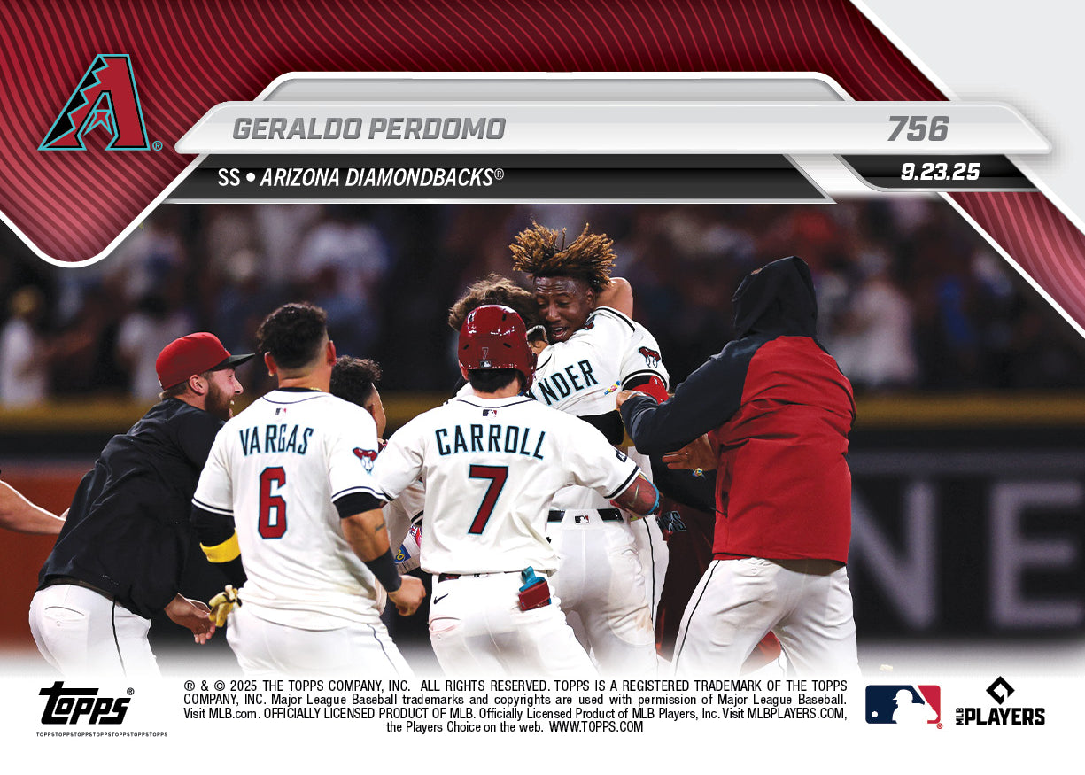 Geraldo Perdomo - 2025 MLB Topps NOW® - Card 756