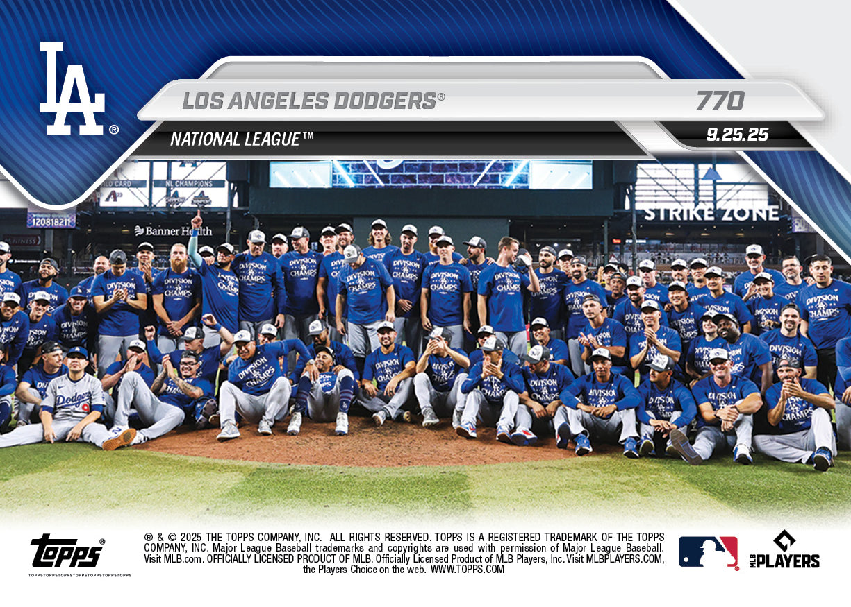 Los Angeles Dodgers - 2025 MLB Topps NOW® - Card 770