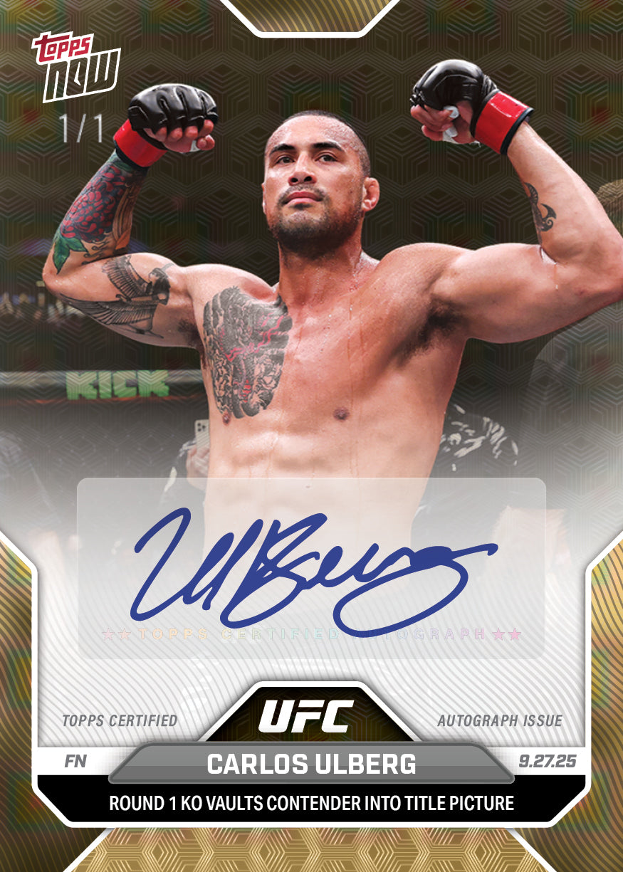 Carlos Ulberg - 2025 UFC Topps NOW® - Card 30