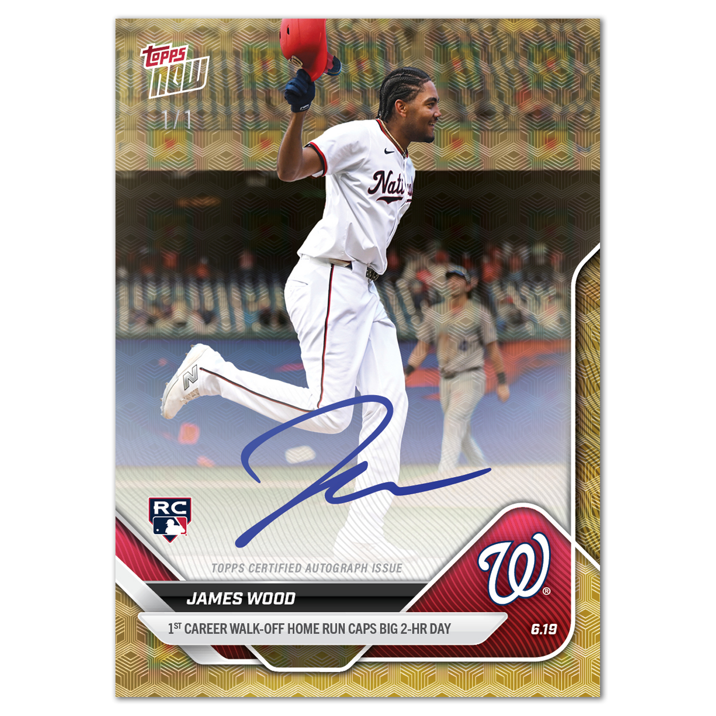James Wood - 2025 MLB Topps NOW® - Card 318 - LOOK FOR AUTOS