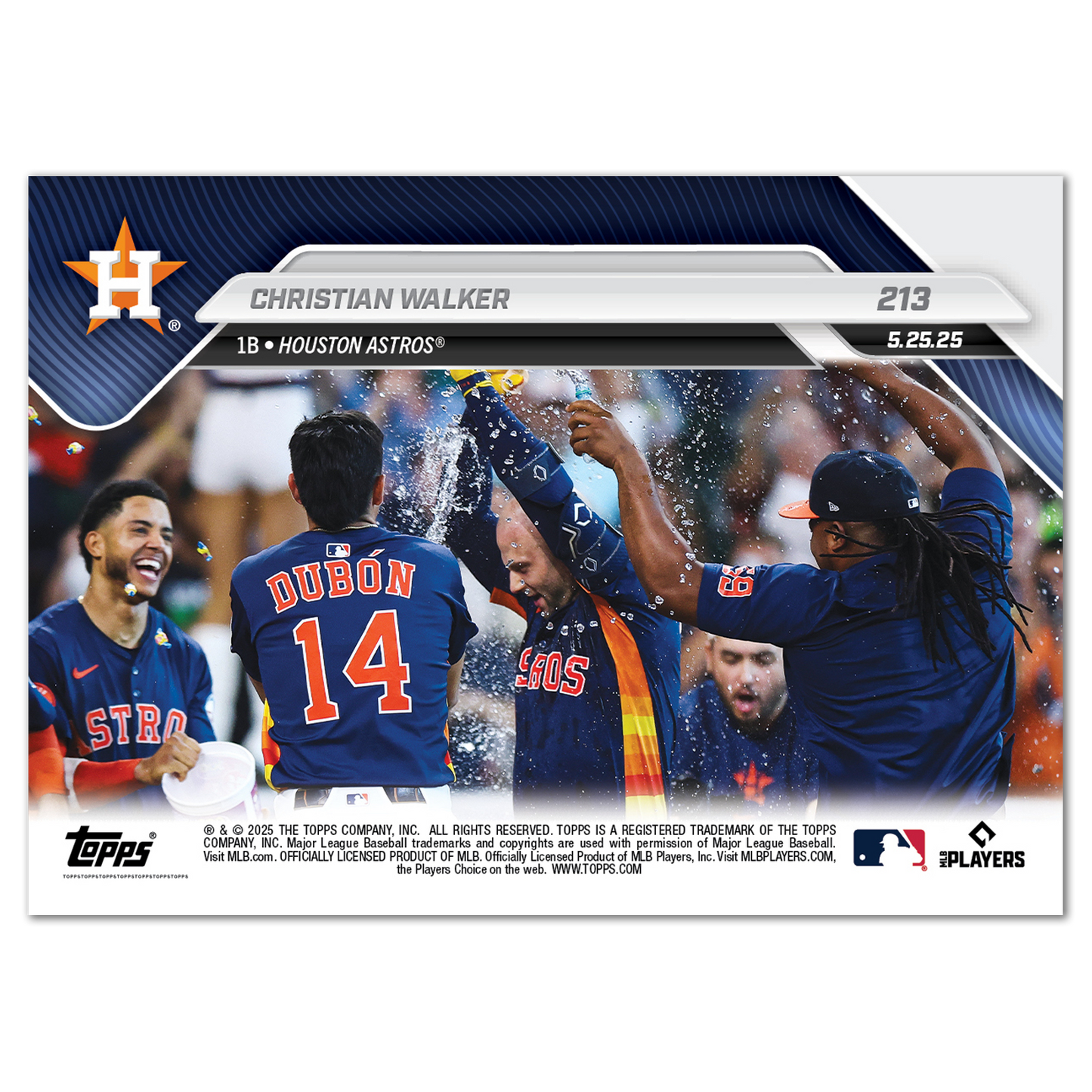 Christian Walker - 2025 MLB Topps NOW® - Card 213