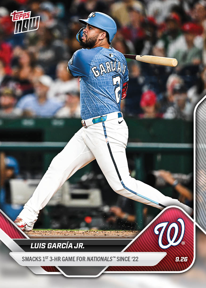 Luis García Jr. - 2025 MLB Topps NOW® - Card 778