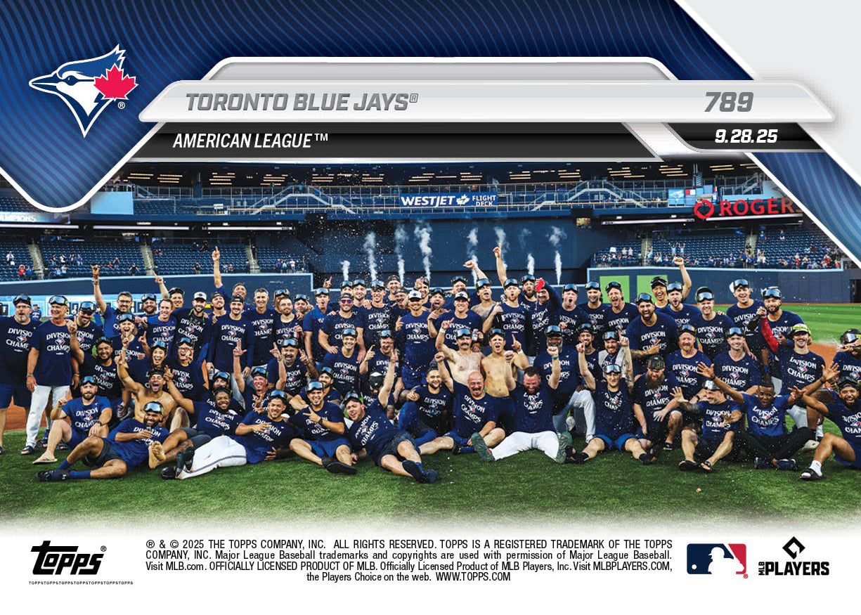 Toronto Blue Jays - 2025 MLB Topps NOW® - Card 789