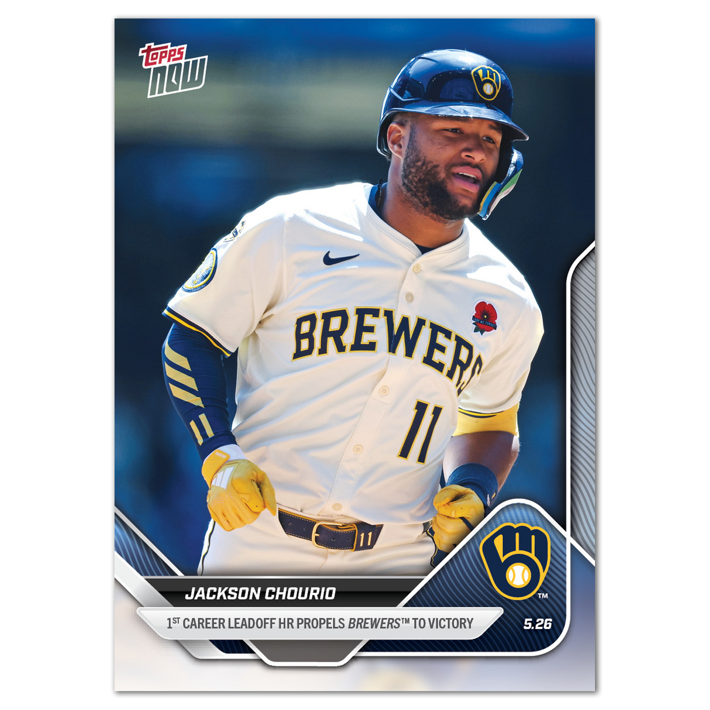 Jackson Chourio - 2025 MLB Topps NOW® - Card 219