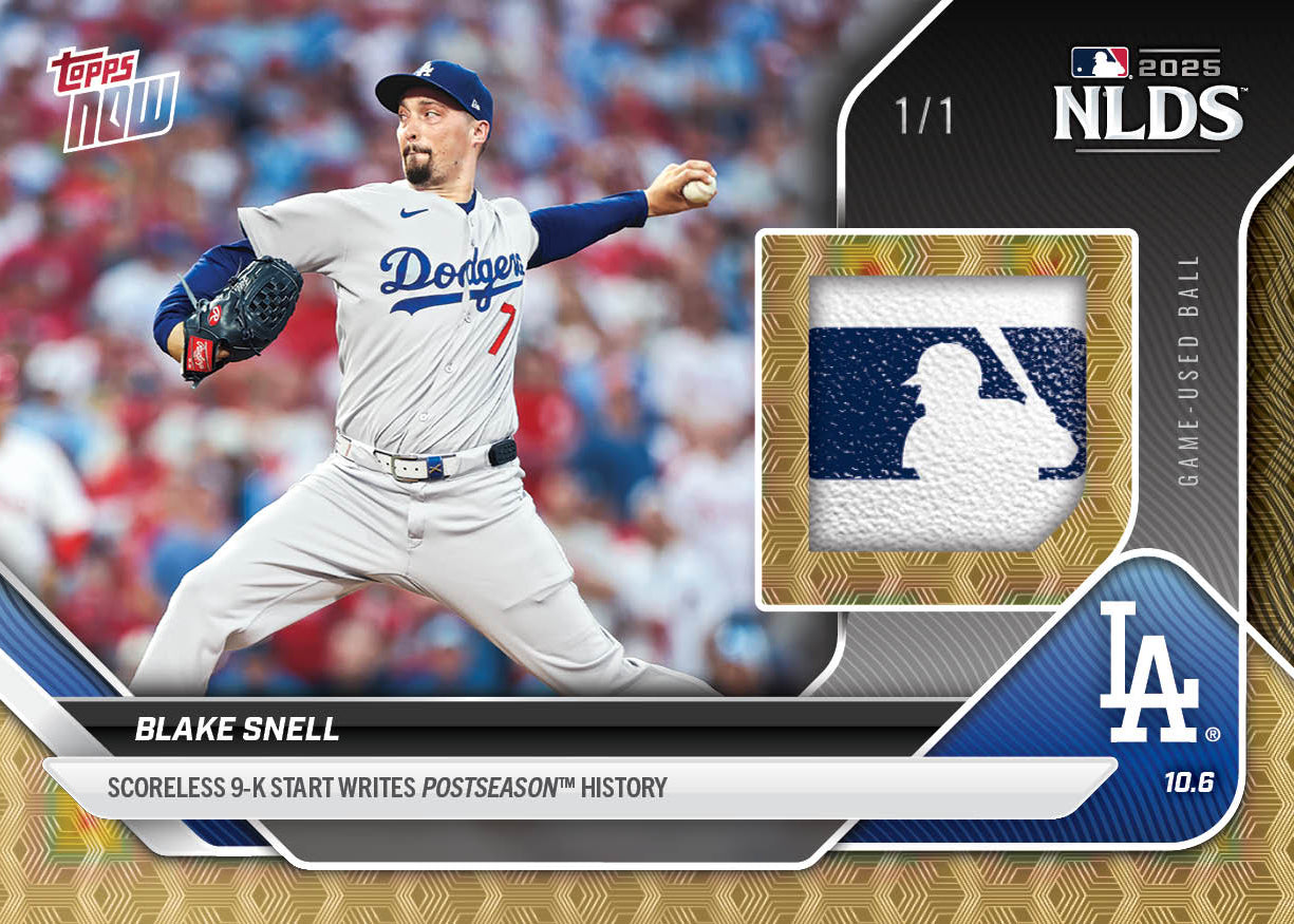 Blake Snell - 2025 MLB Topps NOW® - Card 831