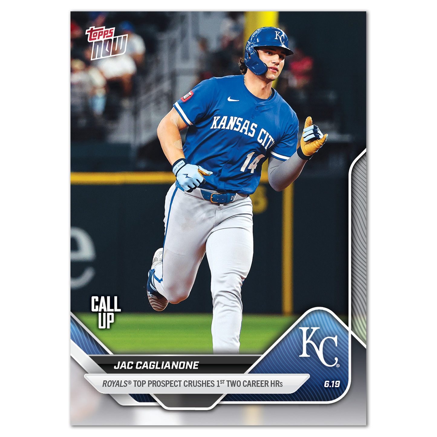 Jac Caglianone - 2025 MLB Topps NOW® - Card 320 - LOOK FOR RELICS
