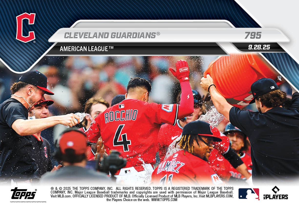 Cleveland Guardians - 2025 MLB Topps NOW® - Card 795