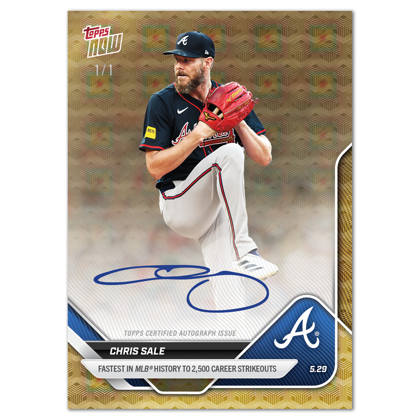 Chris Sale - 2025 MLB Topps NOW® - Card 233 - LOOK FOR AUTOS