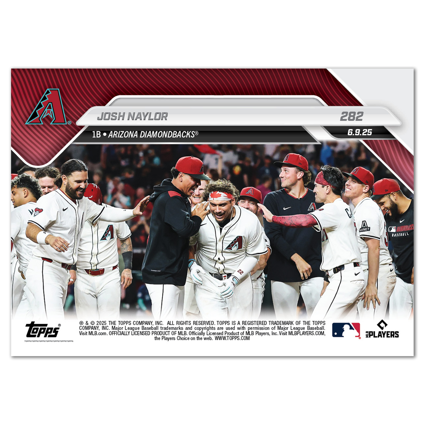Josh Naylor - 2025 MLB Topps NOW® - Card 282