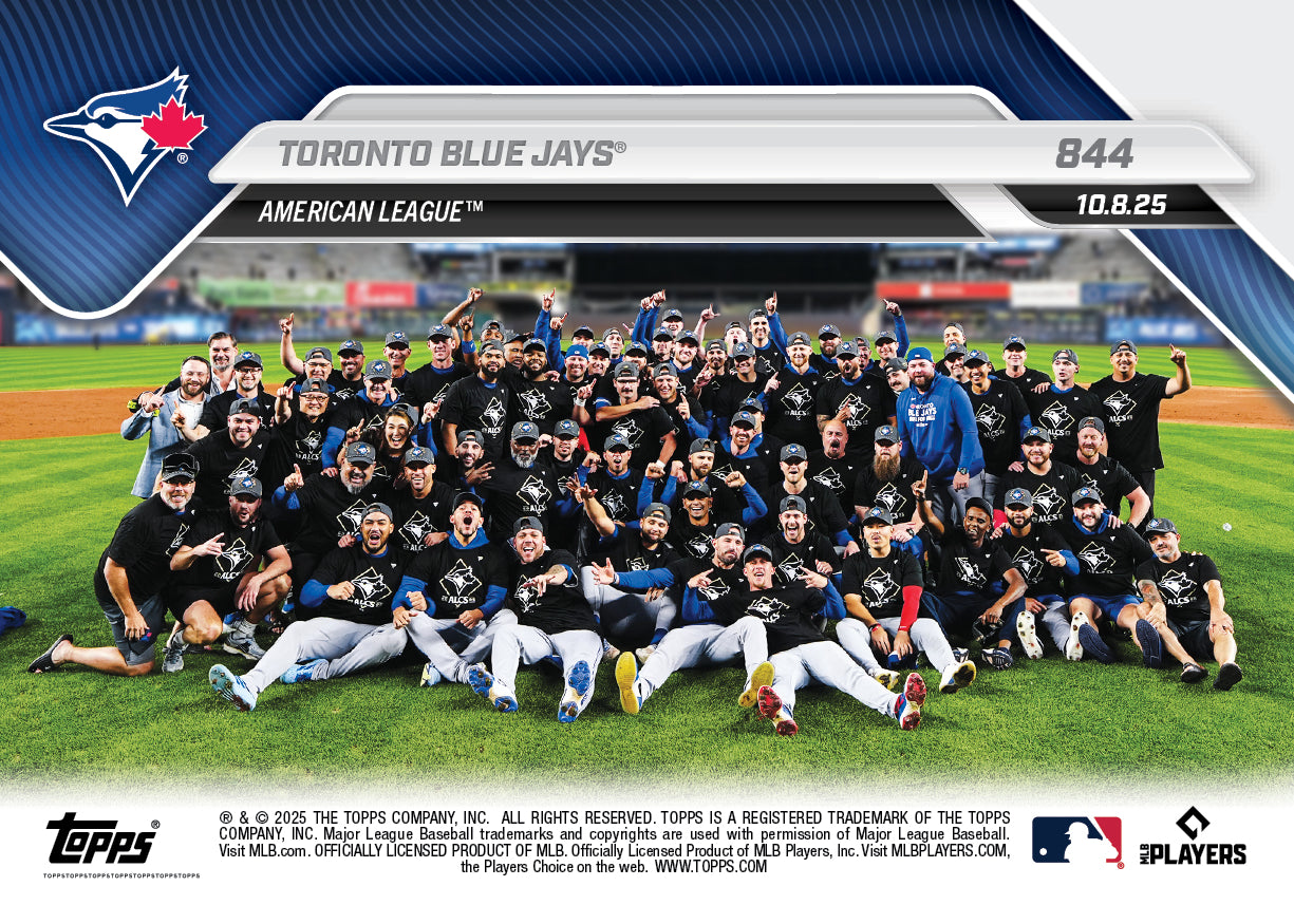 Toronto Blue Jays - 2025 MLB Topps NOW® - Card 844