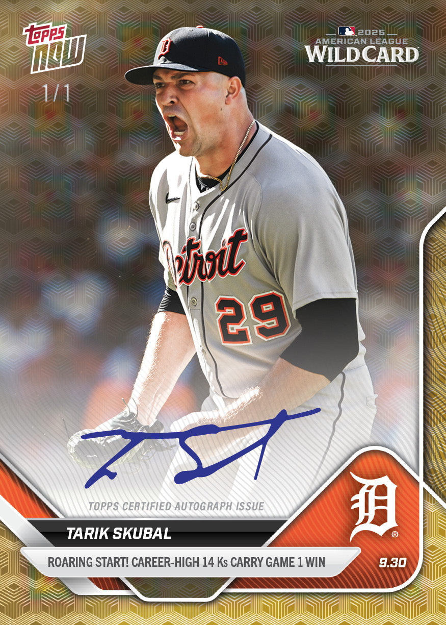 Tarik Skubal - 2025 MLB Topps NOW® - Card 797