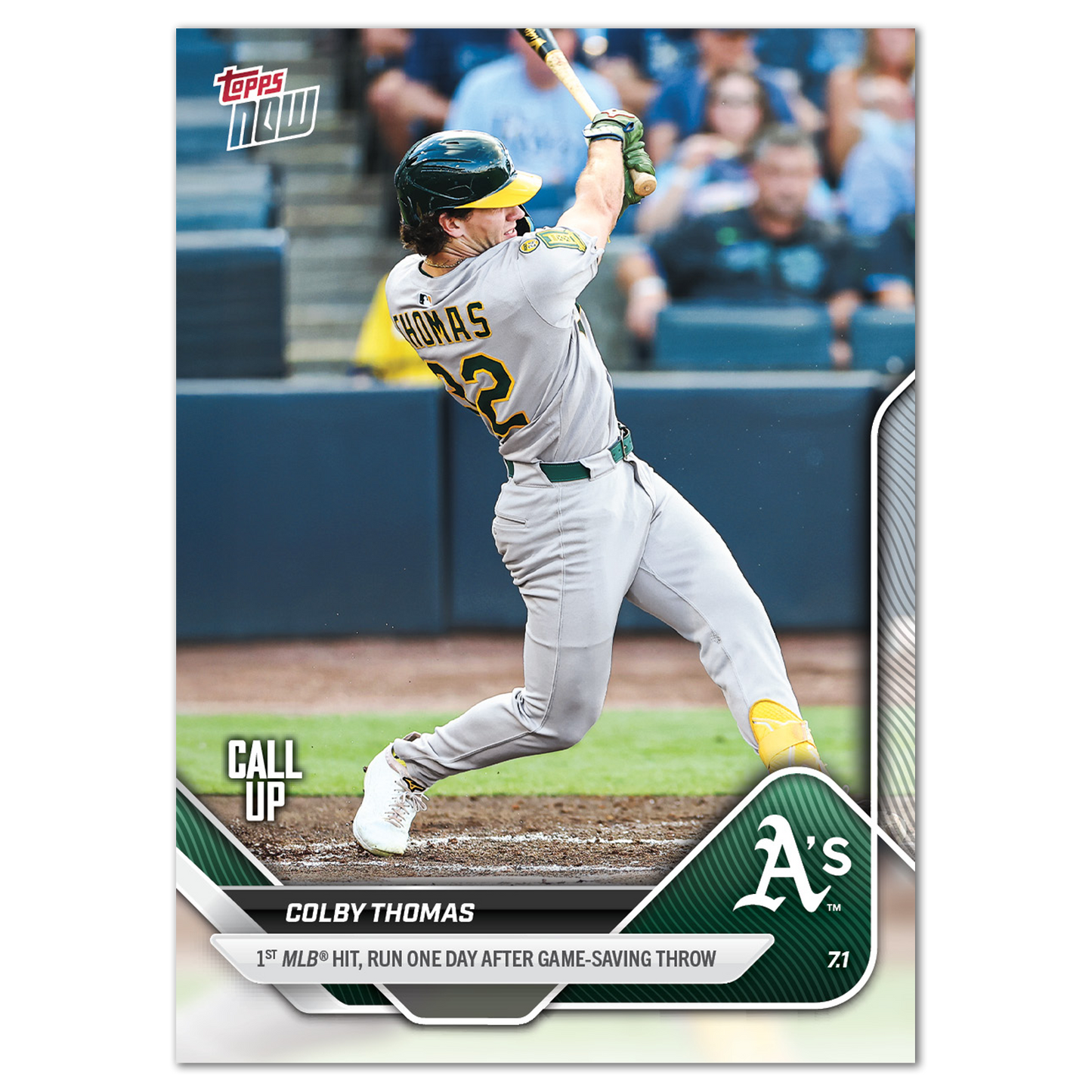 Colby Thomas - 2025 MLB Topps NOW® - Card 371