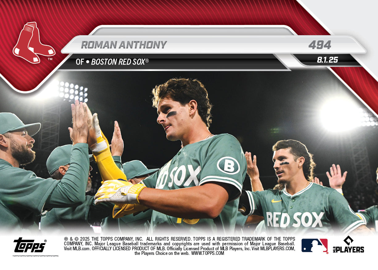 Roman Anthony - 2025 MLB Topps NOW® - Card 494
