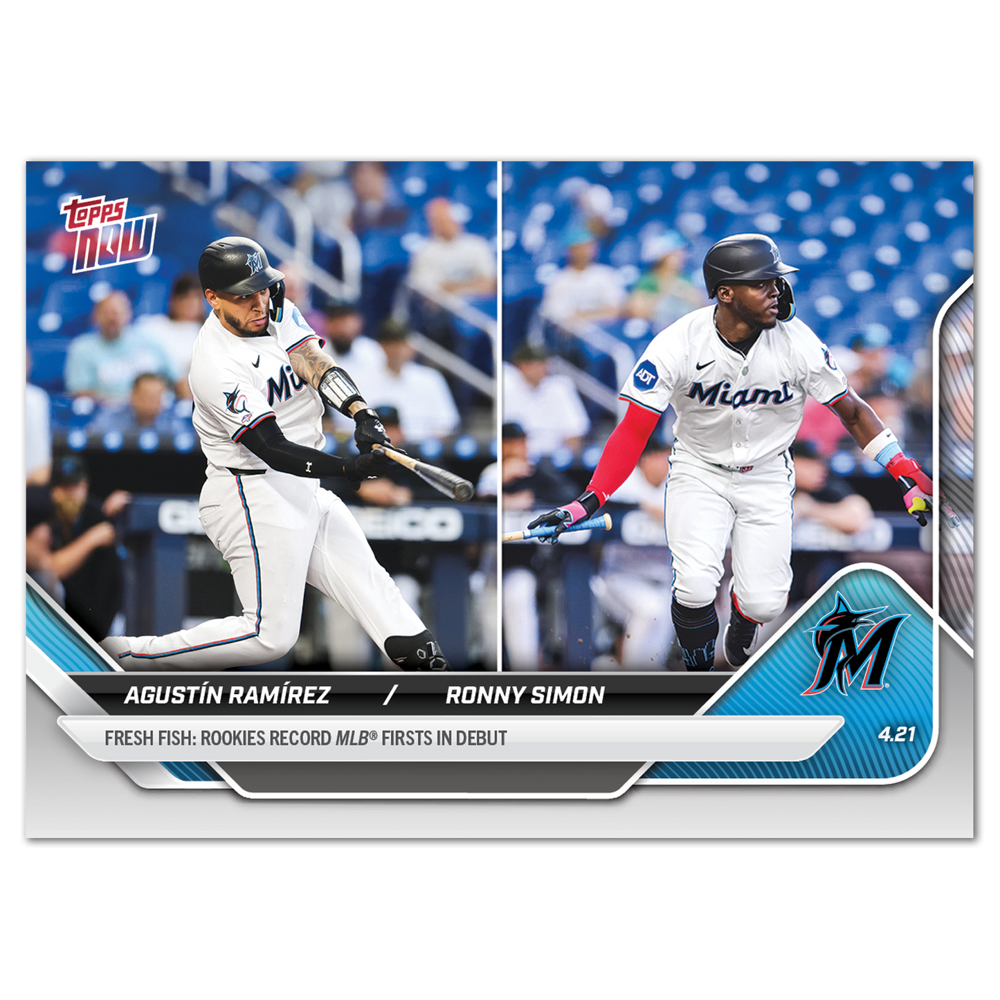 Agustín Ramírez/Ronny Simon - 2025 MLB Topps NOW® - Card 96
