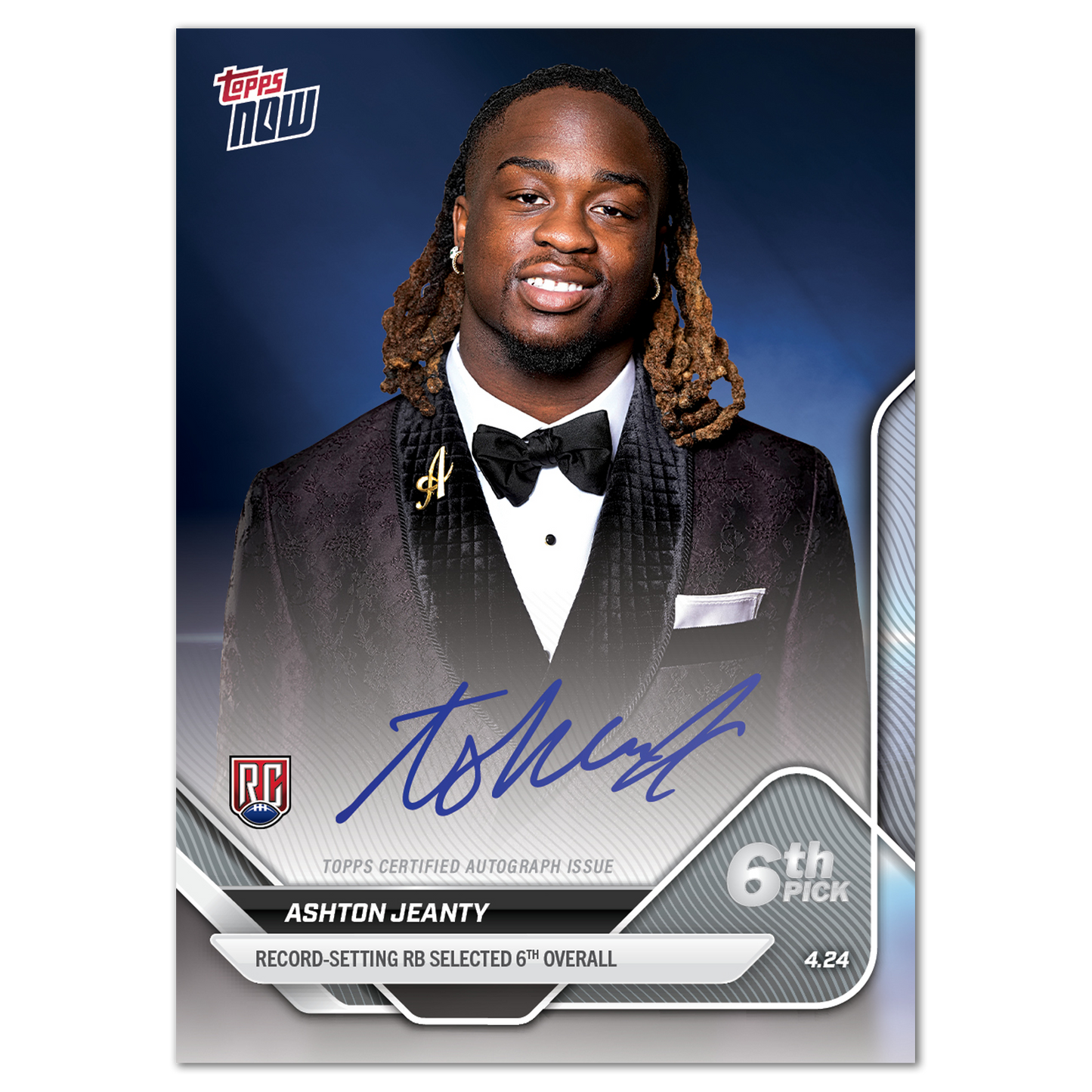 Ashton Jeanty - 2025 Topps NOW® Football - Card D-2 - LOOK FOR AUTOS