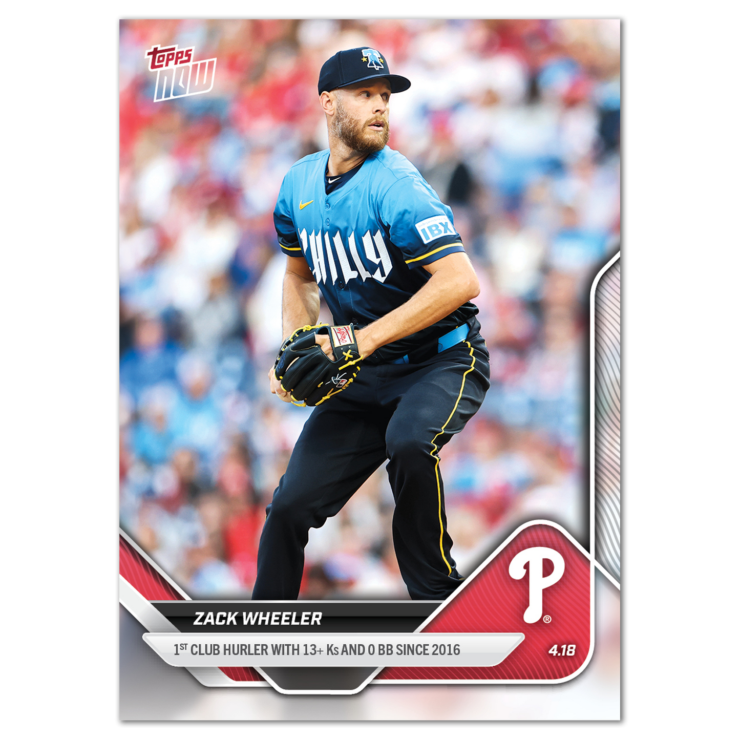 Zack Wheeler - 2025 MLB Topps NOW® - Card 80