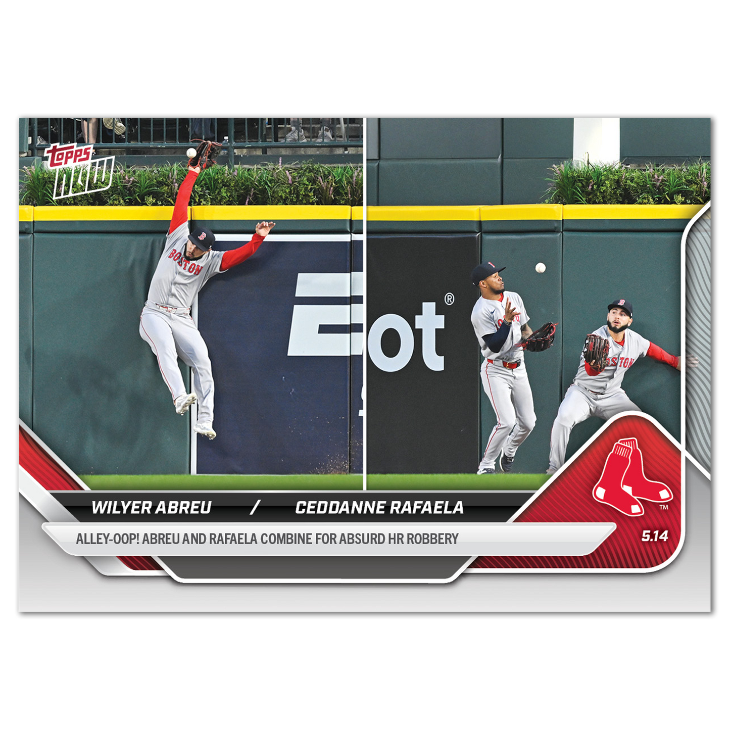 Wilyer Abreu / Ceddanne Rafaela - 2025 MLB Topps NOW® - Card 181