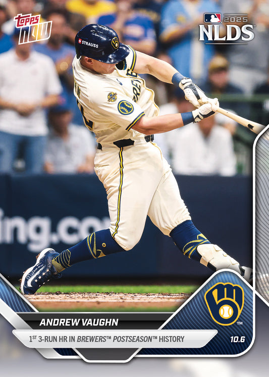 Andrew Vaughn - 2025 MLB Topps NOW® - Card 834