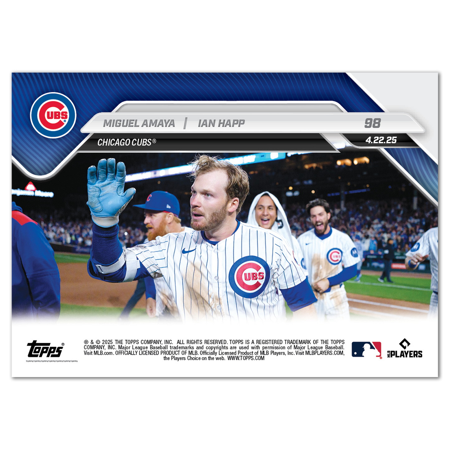 Miguel Amaya/Ian Happ - 2025 MLB Topps NOW® - Card 98
