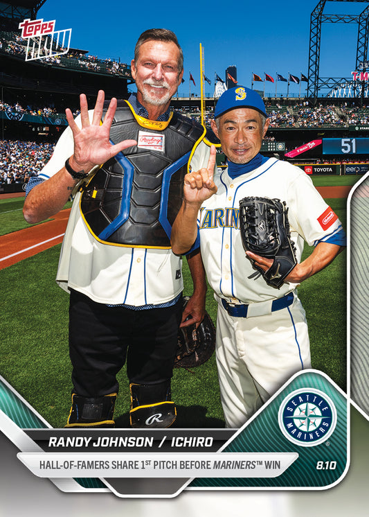 Randy Johnson / Ichiro - 2025 MLB Topps NOW® - Card 542 - LOOK FOR AUTOS