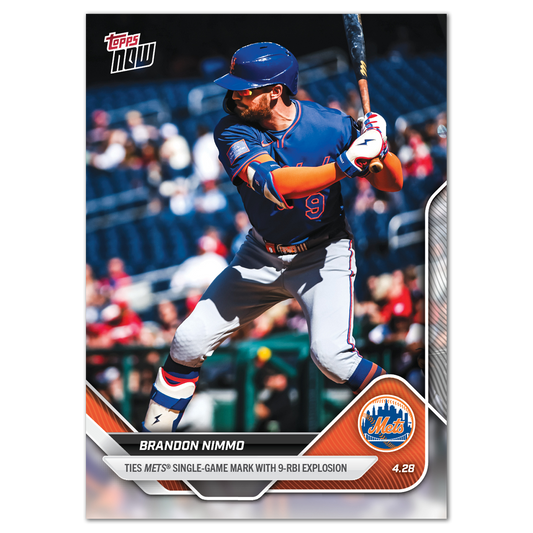 Brandon Nimmo - 2025 MLB Topps NOW® - Card 117 - LOOK FOR AUTOS