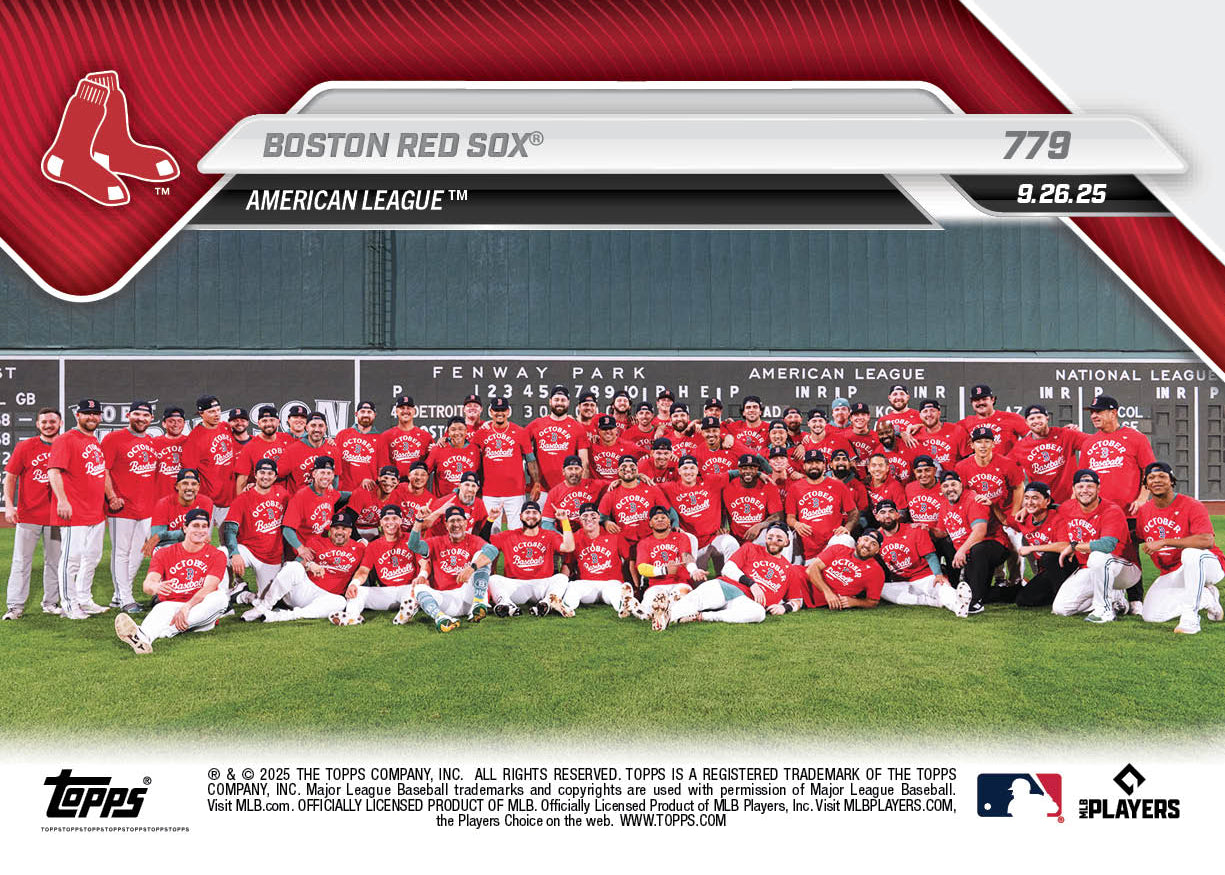 Boston Red Sox - 2025 MLB Topps NOW® - Card 779
