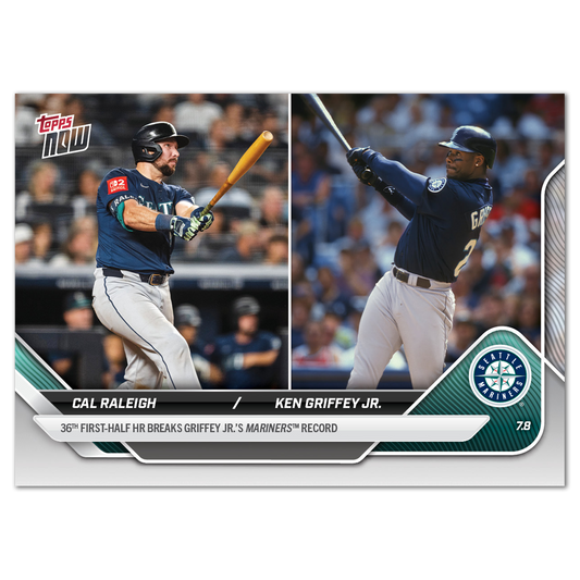 Cal Raleigh / Ken Griffey Jr. - 2025 MLB Topps NOW® - Card 398