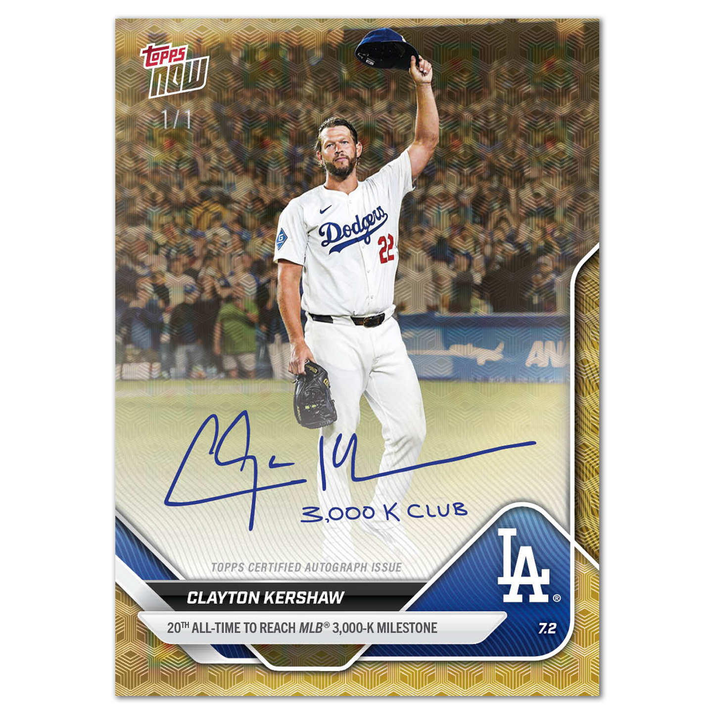 Clayton Kershaw - 2025 MLB Topps NOW® - Card 373 - LOOK FOR RELICS, AUTOS & AUTO-RELIC