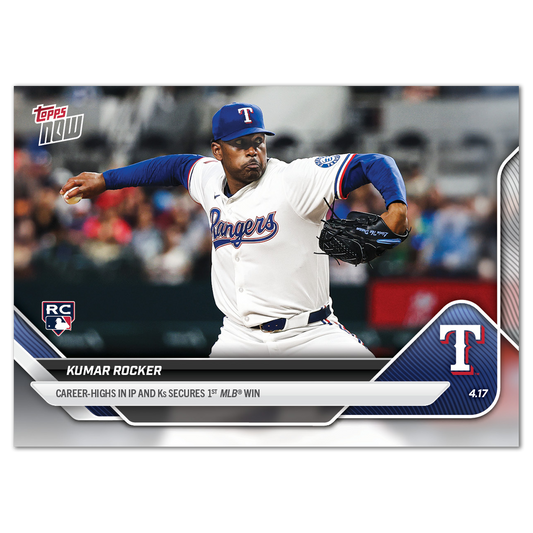 Kumar Rocker - 2025 MLB Topps NOW® - Card 78