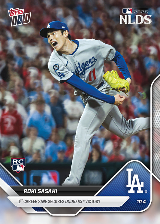 Roki Sasaki - 2025 MLB Topps NOW® - Card 823