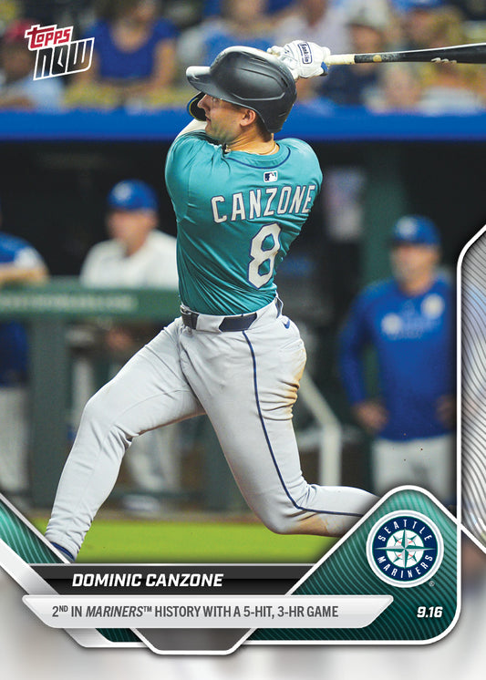 Dominic Canzone - 2025 MLB Topps NOW® - Card 723