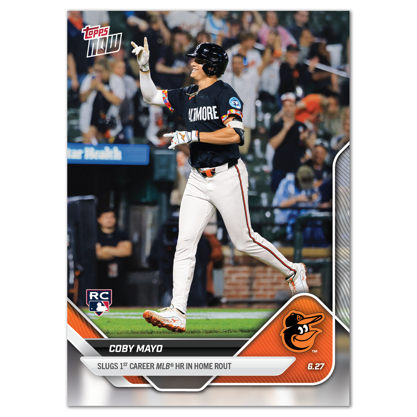 Coby Mayo - 2025 MLB Topps NOW® - Card 354