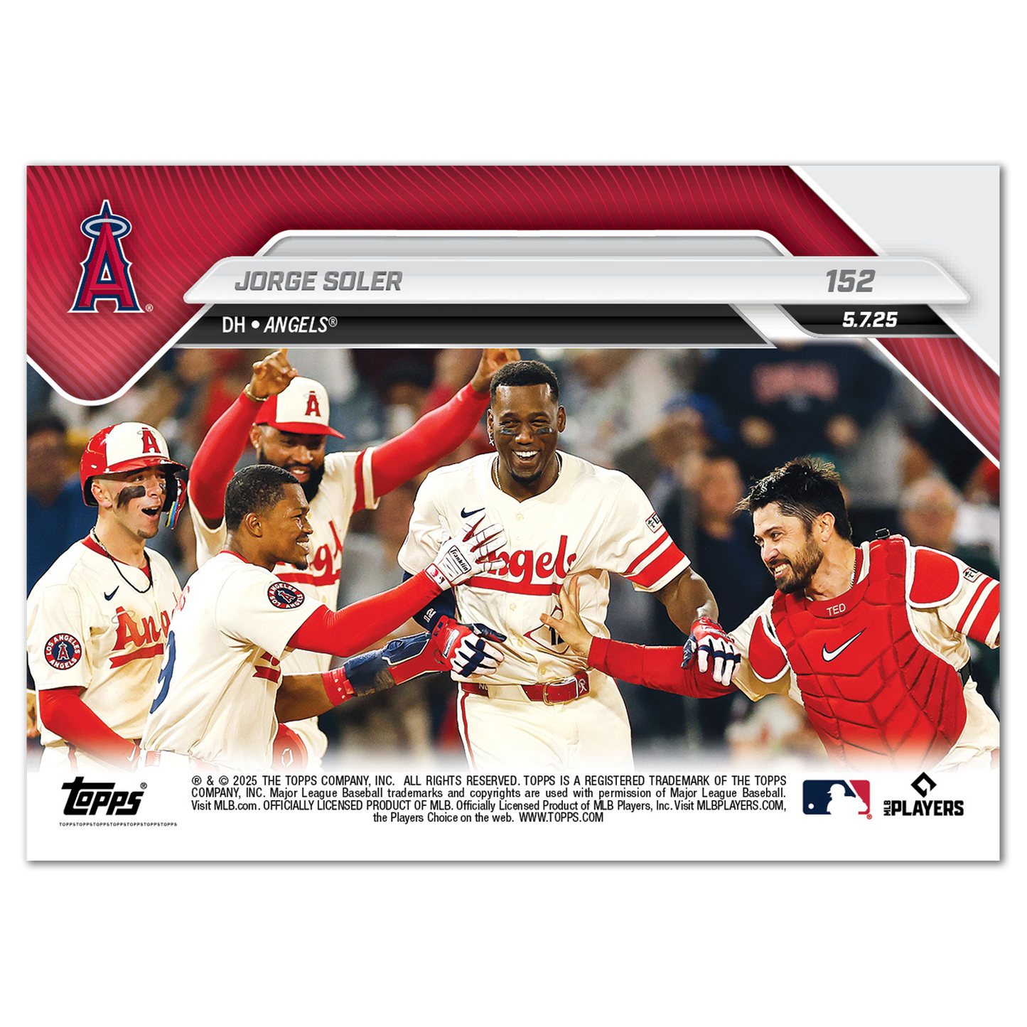 Jorge Soler - 2025 MLB Topps NOW® - Card 152