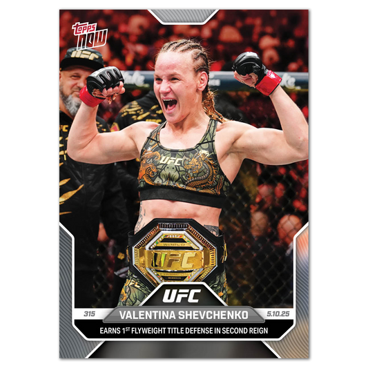 Valentina Shevchenko - 2025 UFC Topps NOW® - Card 14