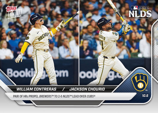 William Contreras / Jackson Chourio - 2025 MLB Topps NOW® - Card 835