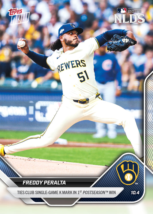 Freddy Peralta - 2025 MLB Topps NOW® - Card 819