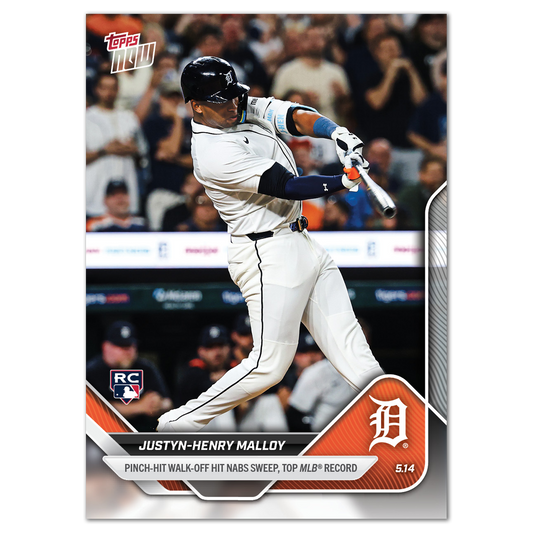 Justyn-Henry Malloy - 2025 MLB Topps NOW® - Card 180
