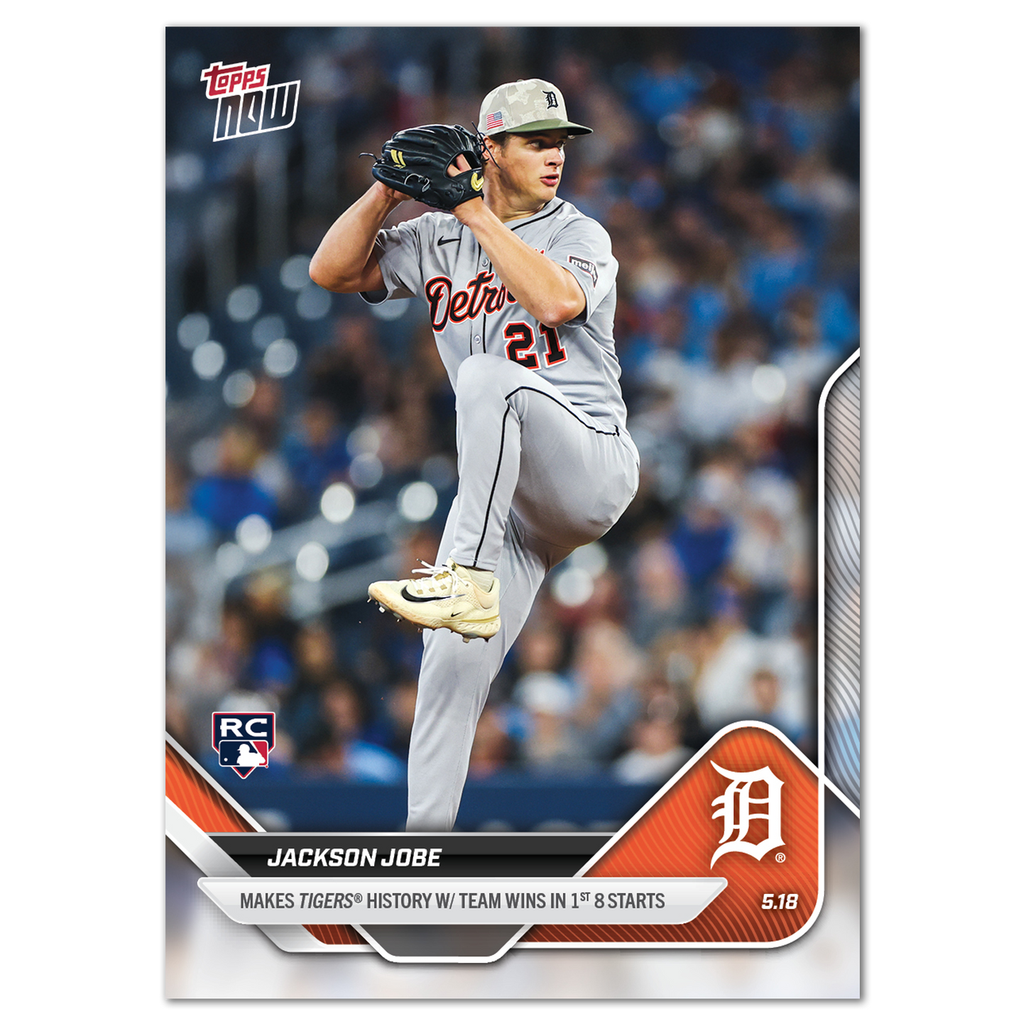 Jackson Jobe - 2025 MLB Topps NOW® - Card 192
