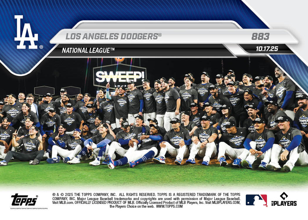 Los Angeles Dodgers - 2025 MLB Topps NOW® - Card 883