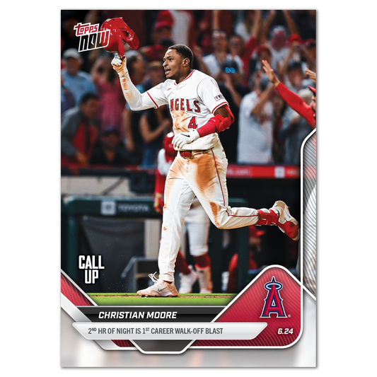 Christian Moore - 2025 MLB Topps NOW® - Card 347