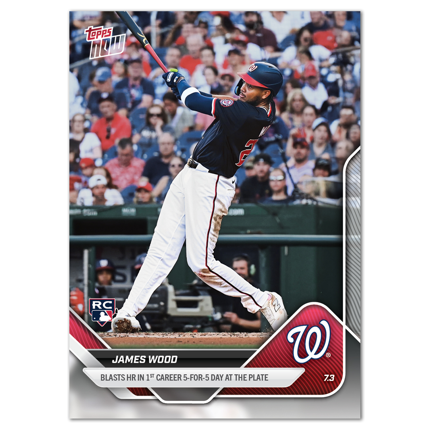 James Wood - 2025 MLB Topps NOW® - Card 378