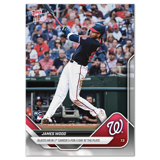 James Wood - 2025 MLB Topps NOW® - Card 378