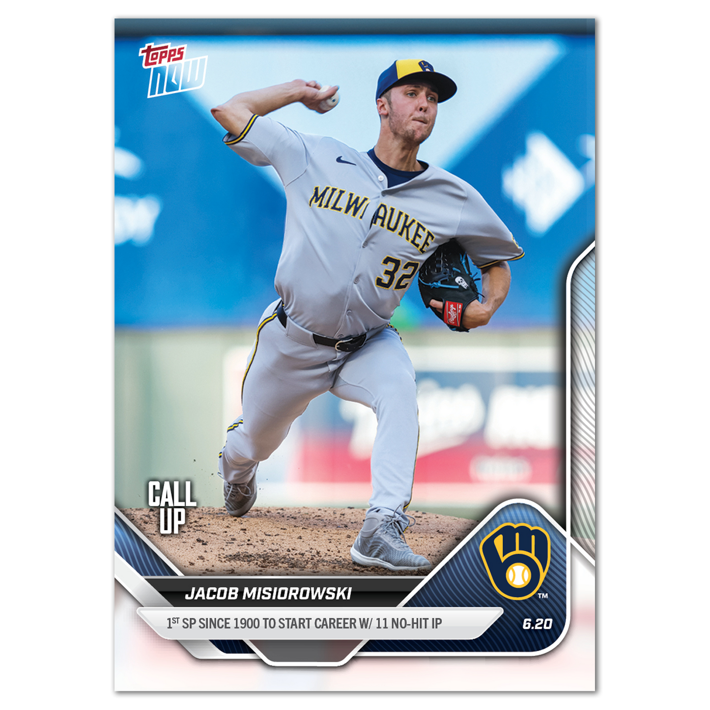 Jacob Misiorowski - 2025 MLB Topps NOW® - Card 327