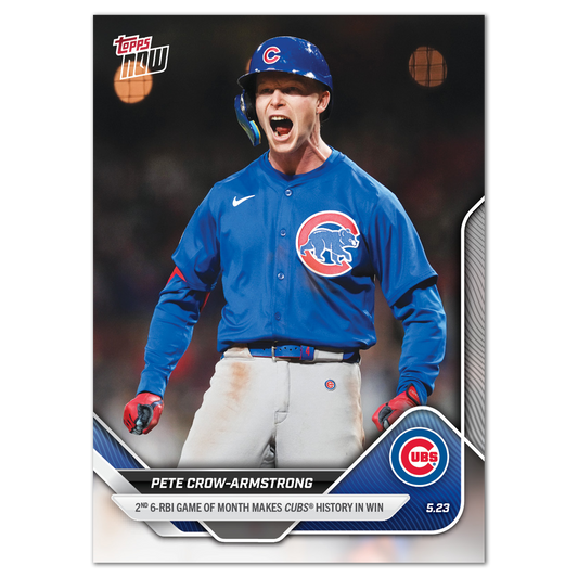 Pete Crow-Armstrong - 2025 MLB Topps NOW® - Card 203 - LOOK FOR AUTO
